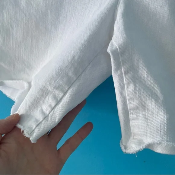 GAP Boyfriend White Denim Jean Shorts 29/8 - Picture 5 of 13